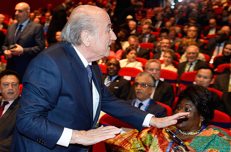 Joseph Blatter bei der Eröffnungszeremonie des 65. FIFA Kongresses.