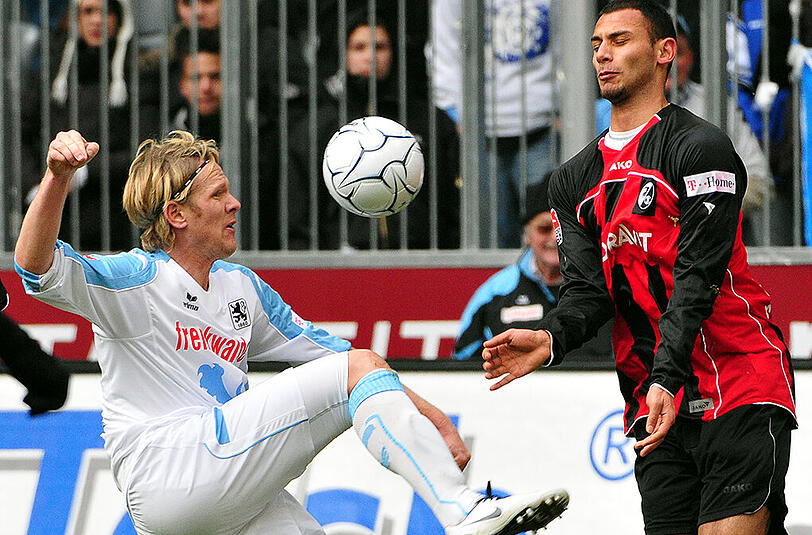 Beim letzten Aufeinandertreffen zwischen 1860 und Freiburg spielten noch Sascha Rösler (l.) und Ömer Toprak für die Löwen bzw. den SC