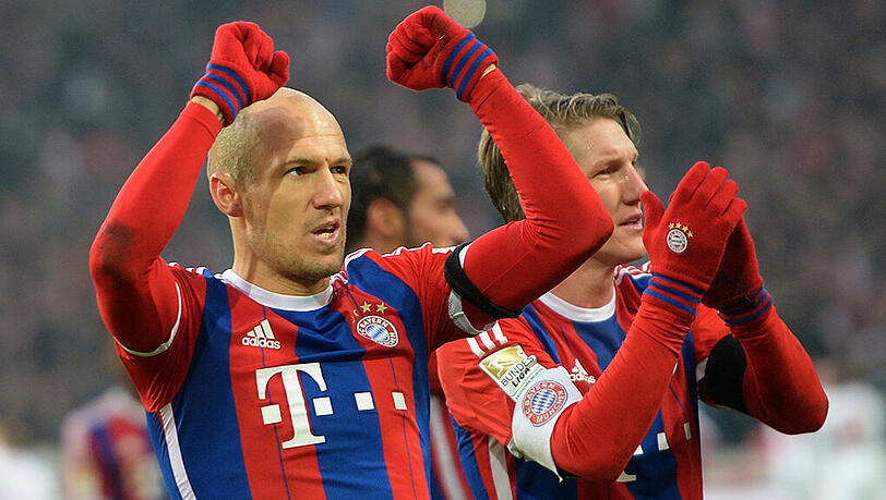 Wichtigster Mann der Bayern beim 2:0-Sieg gegen Stuttgart: Arjen Robben. Seine Mannschaft konnte nach der Winterpause aber noch nicht überzeugen. Wichtigster Mann der Bayern beim 2:0-Sieg gegen Stuttgart: Arjen Robben. Seine Mannschaft konnte nach der Winterpause aber noch nicht überzeugen.