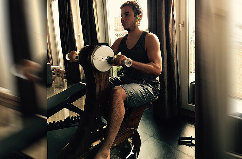 Mario Götze auf dem "WaterGrinder"
