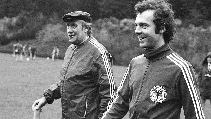 Franz Beckenbauer kam durch Trainer Helmut Sch&ouml;n in die Nationalmannschaft.