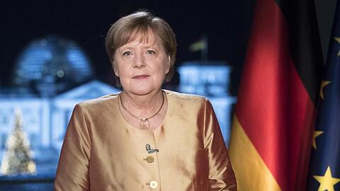 Bundeskanzlerin Angela Merkel bei ihrer jährlichen Neujahrsansprache.