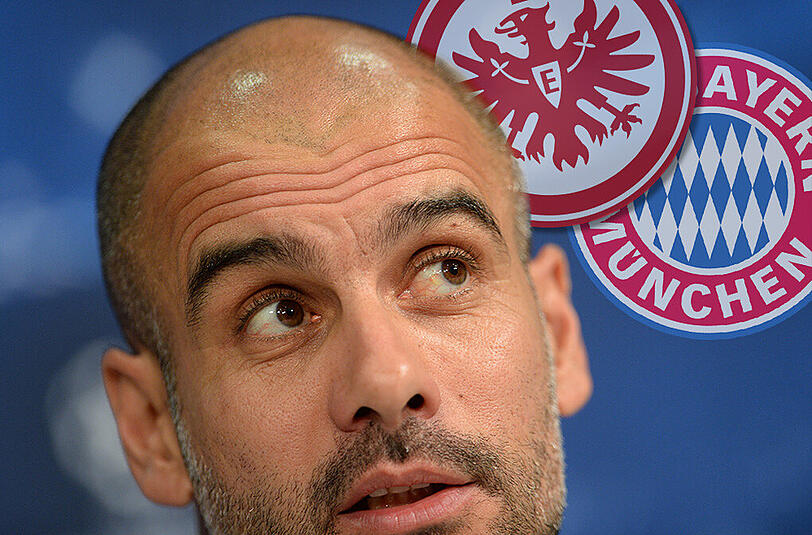 Pep Guardiola über das Spiel in Frankfurt. Die AZ tickert ab 12 Uhr live von der Säbener Straße.