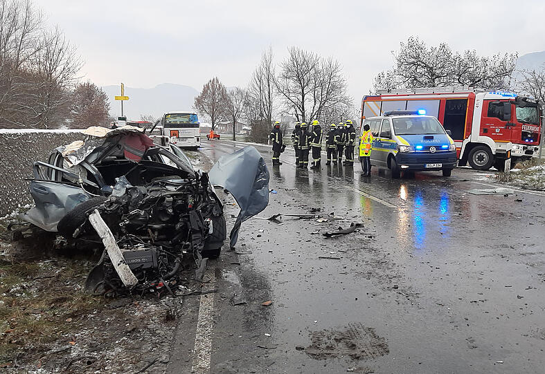 Die Unfallstelle in Grassau.