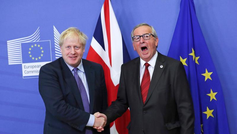 Großbritanniens Premierminister Boris Johnson (l) und EU-Kommissionspräsident Jean-Claude Juncker. Großbritanniens Premierminister Boris Johnson (l) und EU-Kommissionspräsident Jean-Claude Juncker.