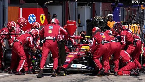 Lewis Hamilton verbesserte sich bei seinem ersten Ferrari-Heimspiel noch von Startplatz zwölf auf Rang vier.