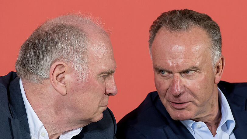Präsident und Vorstandsboss der Bayern: Uli Hoeneß (l.) und Karl-Heinz Rummenigge.