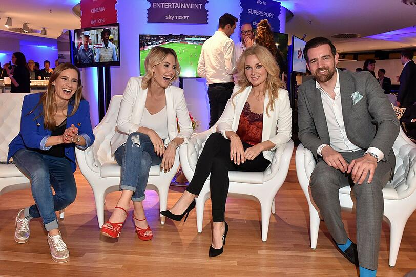 Christina Rann, Laura Papendick, Britta Hofmann und Christoph Metzelder