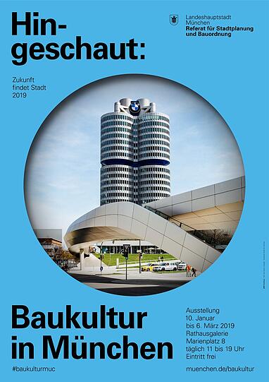 Was ist Baukultur? Wie entsteht sie? Und wo kann man sie in München sehen? Diesen Fragen und mehr geht die Jahresausstellung des Planungsreferats mit dem Titel &bdquo;Hingeschaut: Baukultur in München&ldquo; nach.