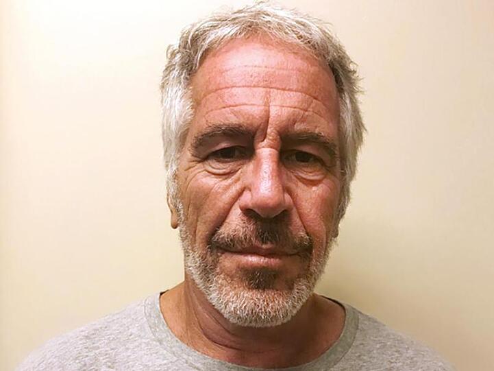 Jeffrey Epstein auf einem Polizeifoto.