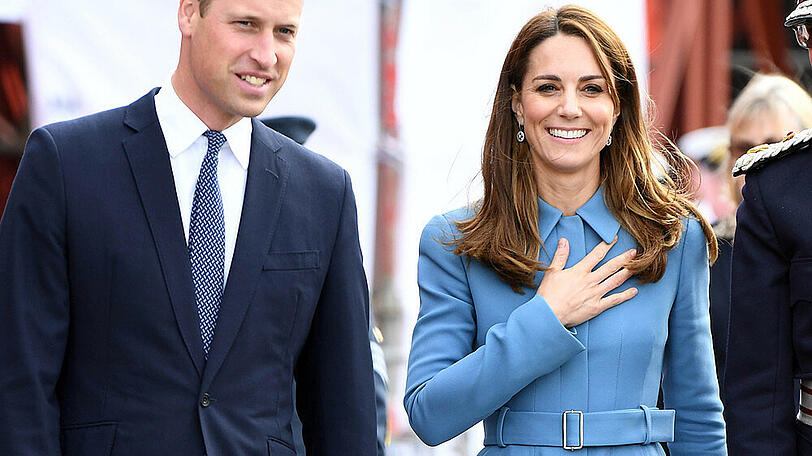 Prinz William und Herzogin Kate bei dem Termin in Birkenhead