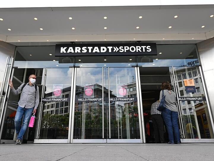 Eine Filiale von Karstadt Sports an der Frankfurter Hauptwache.
