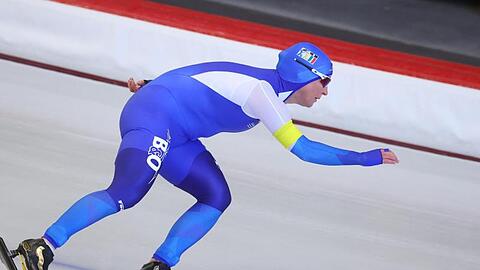 Lief trotz eines Sturzes im Massenstart in Inzell noch auf den dritten Platz: Claudia Pechstein.