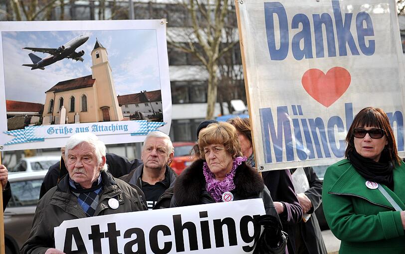 Weitere Bilder von dem Protest vor dem Bayerischen Verwaltungsgerichtshof in München.