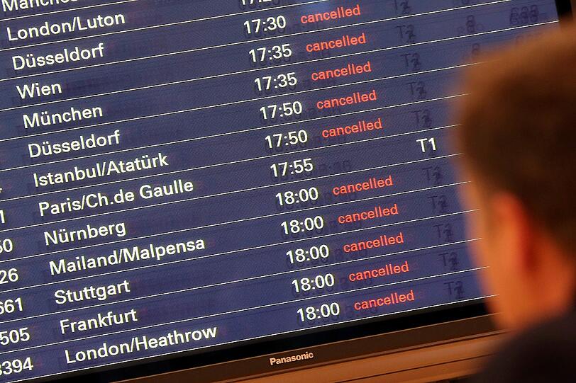 Die meisten Flüge am Hamburger Flughafen werden heute gestrichen.