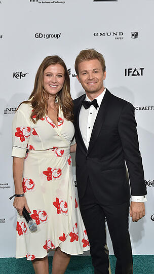 Nina Eichinger und Nico Rosberg.