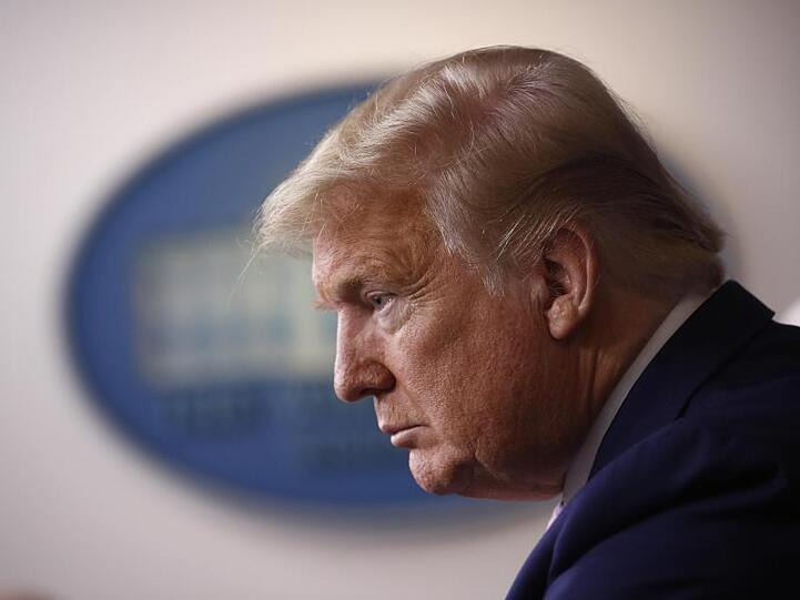 US-Präsident Donald Trump hofft, dass die Profiligen schnell wieder den Spielbetrieb aufnehmen können.