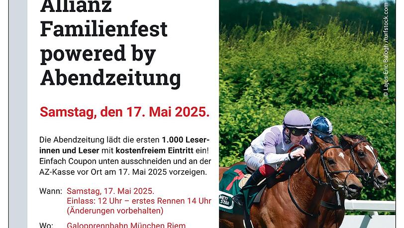 Die ersten 1.000 AZ-Leserinnen und Leser erhalten kostenfreien Eintritt. Die ersten 1.000 AZ-Leserinnen und Leser erhalten kostenfreien Eintritt.