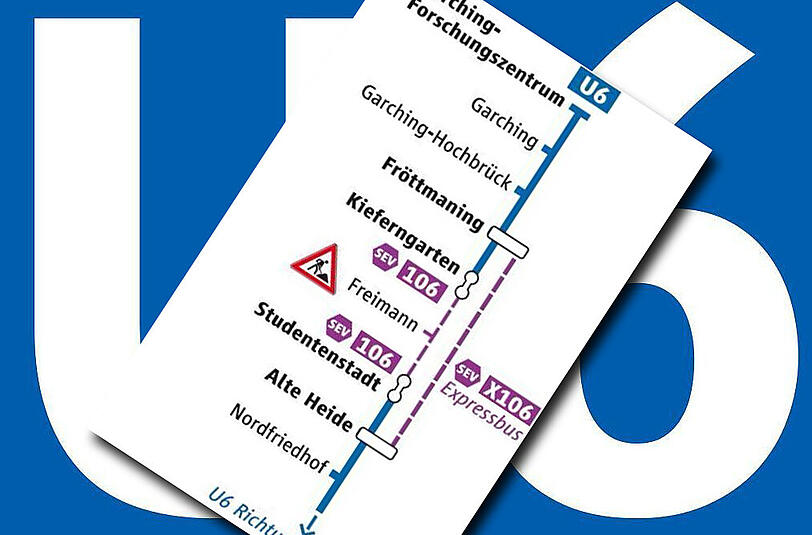 Die U6 fährt wieder. Pendler zwischen Studentenstadt und Kieferngarten können aufatmen.