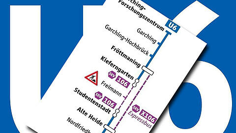 Die U6 fährt wieder. Pendler zwischen Studentenstadt und Kieferngarten können aufatmen.