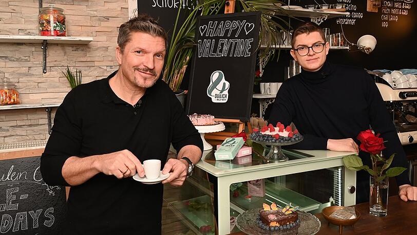 Hardy Krüger Jr. und sein 19-jähriger Stiefsohn Theo