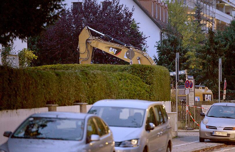 Tristan-/Ecke König-Marke-Straße: Hier stieß der Bagger auf die Bombe