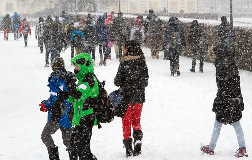 Wenn dieses Wetter mal nicht zur Schneeballschlacht einlädt.