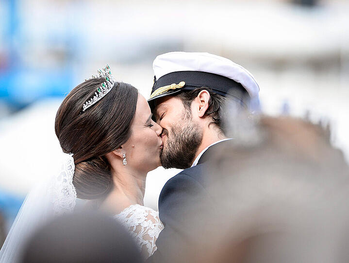 Prinz Carl Philip und seine Sofia an ihrem Hochzeitsatg.