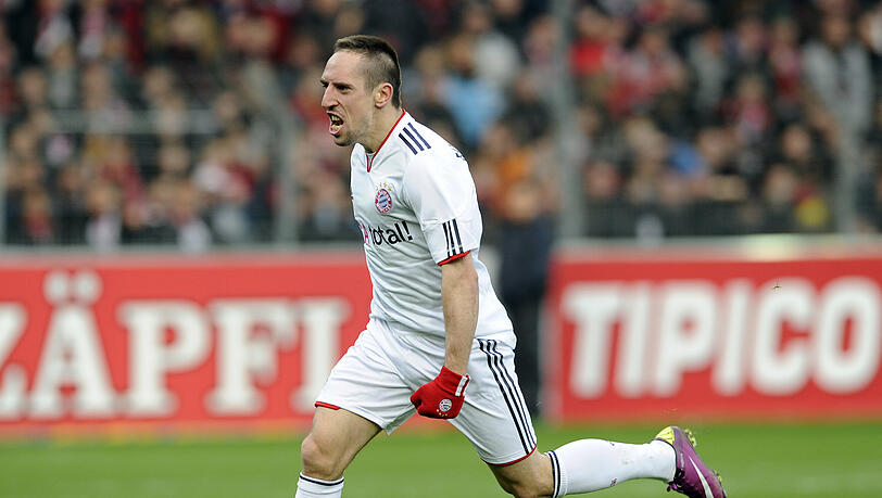 So will Franck Ribéry bald wieder jubeln. So will Franck Ribéry bald wieder jubeln.