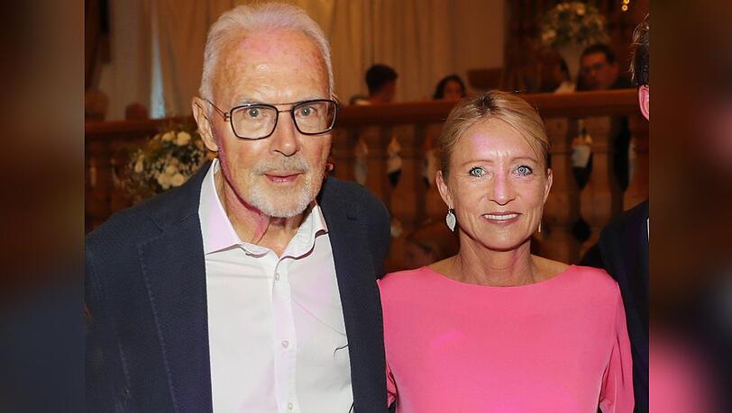 Heidi und Franz Beckenbauer bei einem Auftritt in Bad Griesbach.