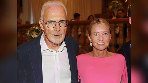 Heidi und Franz Beckenbauer bei einem Auftritt in Bad Griesbach.