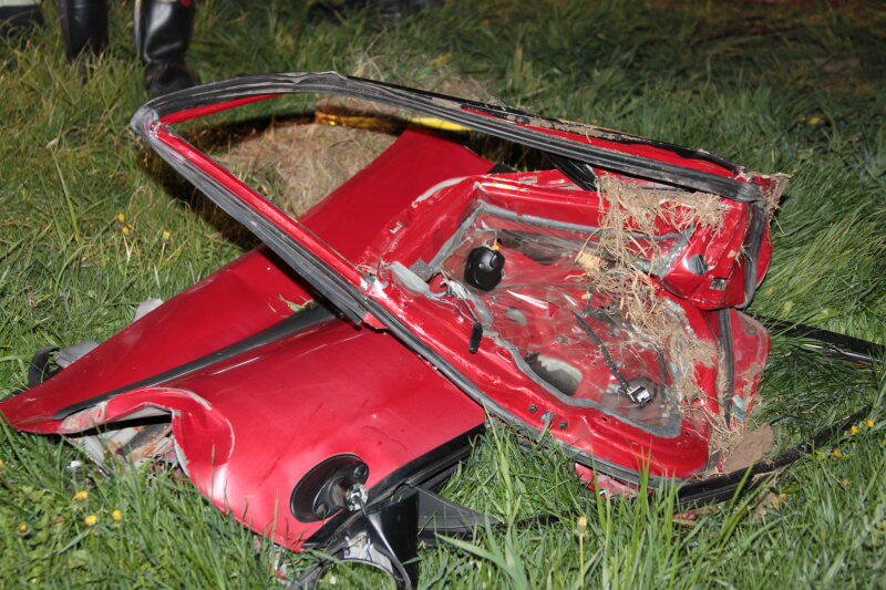 Auffahrunfall zwischen Gangkofen und Frontenhausen.