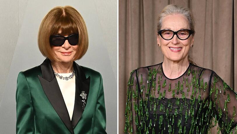Anna Wintour (l.) und Meryl Streep sind gemeinsam auf dem Cover der Mai-Ausgabe der "Vogue".