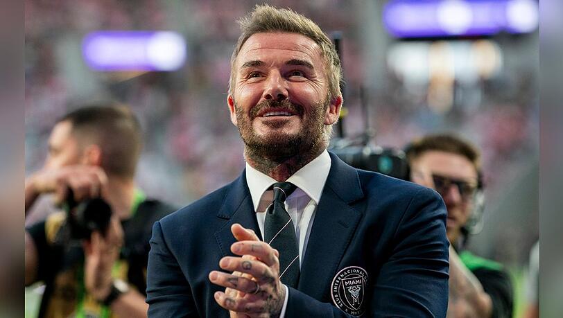 David Beckham wird mit einem Stern auf dem Hollywood Walk of Fame geehrt.