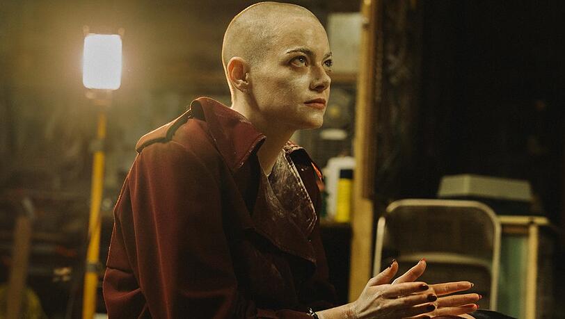 Emma Stone in "Bugonia". Emma Stone in "Bugonia".