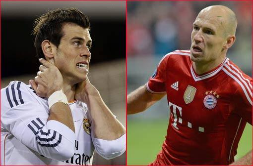 Gareth Bale gegen Arjen Robben: