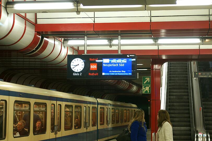 Endstation Ostbahnhof: Bis hierhin fuhr die U5 noch, dann wurde der Unglückszug von der Polizei sichergestellt.