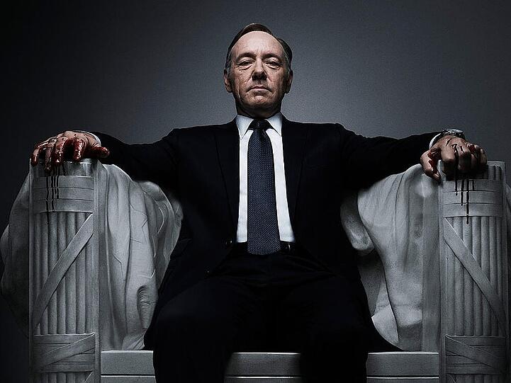 In "House of Cards" spielt Kevin Spacey den Politiker Francis Underwood