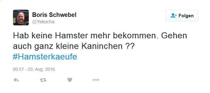 So amüsieren sich Twitter-User über die Hamsterkäufe im Konzept zur Zivilverteidigung.