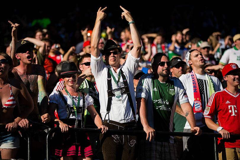 Bilder vom Testspiel gegen die MLS-Auswahl in Portland.