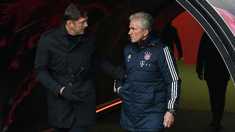 Ralph Hasenhüttl (links) ist beim FC Bayern als Nachfolger von Jupp Heynckes im Gespräch. Ralph Hasenhüttl (links) ist beim FC Bayern als Nachfolger von Jupp Heynckes im Gespräch.