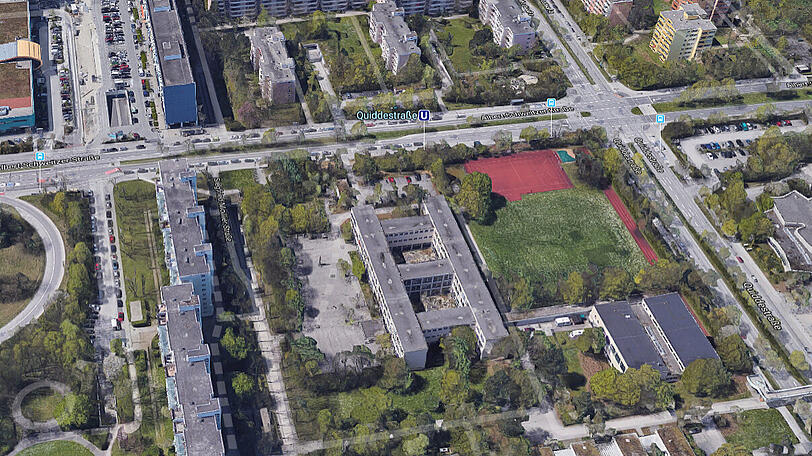 Die Albert-Schweitzer-Mittelschule in Neuperlach. (Symbolbild)