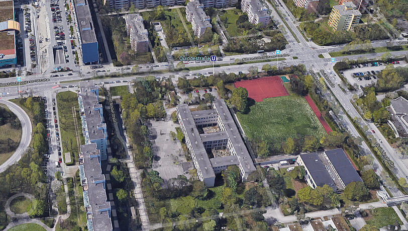 Die Albert-Schweitzer-Mittelschule in Neuperlach. (Symbolbild) Die Albert-Schweitzer-Mittelschule in Neuperlach. (Symbolbild)
