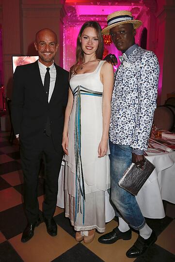 Peyman Amin mit seiner Freundin und Papis Loveday bei der AMREF Charity Gala "Come fly with us" zugunsten 50 Jahre AMREF FLYING DOCTORS im Rilano No.6 Lenbach Palais in München am 21.03.2014.