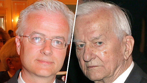 Sohn und Vater: Fritz von Weizsäcker (li.) und Richard von Weizsäcker