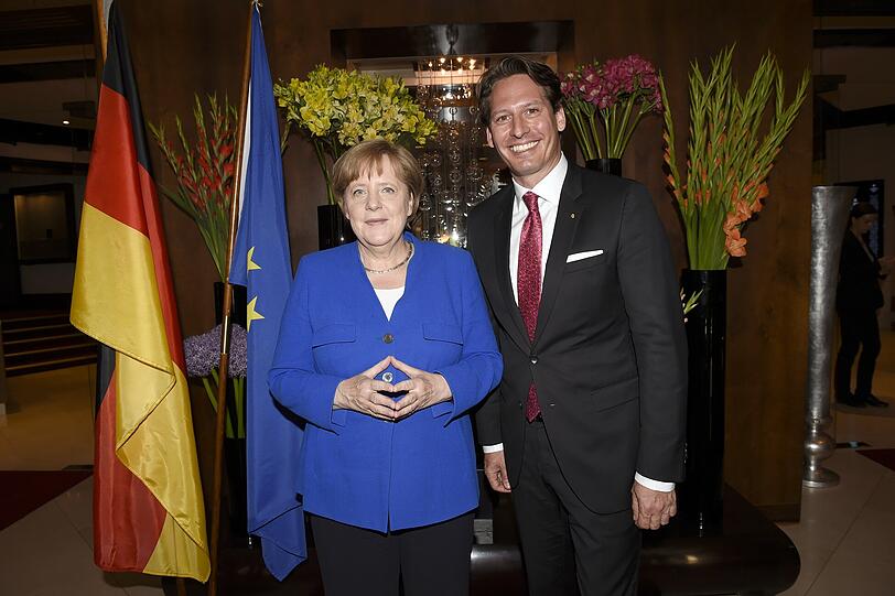 Angela Merkel und Axel Ludwig