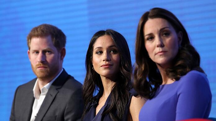 Prinz Harry, Herzogin Meghan und Herzogin Kate bei einem Forum der Stiftung "Royal Foundation".