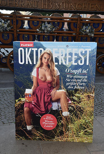 So schaut das Cover mit dem Wiesn-Playmate aus.