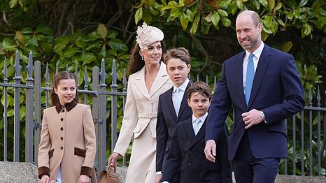 Prinz William und Prinzessin Kate mit ihren Kindern George, Charlotte und Louis an Ostern.