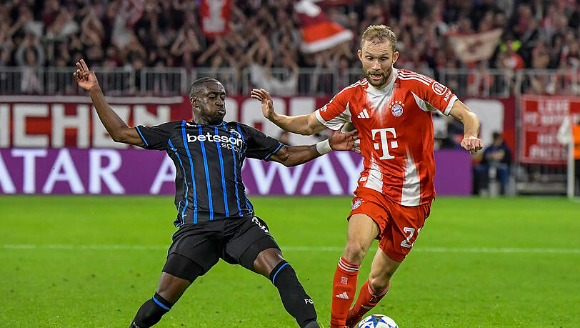Beackerte seine Seite gegen Brügge: Konrad Laimer.